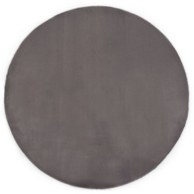 Dunkelgraues Kunstfell-Kaninchen-Teppich, 160 cm von , Teppiche - Ref: Foro24-285094, Preis: 74,40 €, Rabatt: %