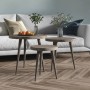 Set of 3 auxiliary tables made of gray MDF and iron by , Side tables - Ref: Foro24-286095, Price: 70,01 €, Discount: %