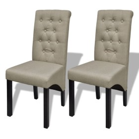 Esszimmerstühle, 2 Stück, beige Stoff von , Essstühle - Ref: Foro24-240556, Preis: 187,80 €, Rabatt: %