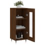Engineered wood brown oak sideboard 34.5x34x90 cm by , Sideboards - Ref: Foro24-828779, Price: 60,42 €, Discount: %