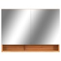 Bathroom furniture with LED mirror MDF oak 80x15x60 cm by vidaXL, bathroom vanities - Ref: Foro24-323606, Price: 169,10 €, Di...