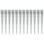 Ground spikes 12 units galvanized steel silver 10x10x91 cm by , Spikes for anchoring in the ground - Ref: Foro24-145424, Pric...
