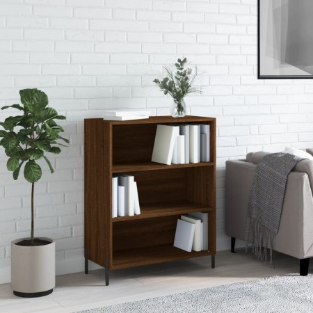 Engineered wood bookshelf in brown oak, 69.5x32.5x90 cm by , Sideboards - Ref: Foro24-828379, Price: 61,87 €, Discount: %