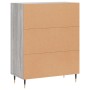 Aparador de madera de ingeniería gris Sonoma 69,5x34x90 cm de , Aparadores - Ref: Foro24-827706, Precio: 80,03 €, Descuento: %