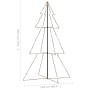 Weihnachtsbaum 240 LED-Lichter für den Innen- und Außenbereich 118x180 cm von , Weihnachtsbäume - Ref: Foro24-328581, Preis: ...