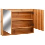 Badezimmermöbel mit LED-Spiegel MDF Eiche 80x15x60 cm von vidaXL, Badezimmerwaschtische - Ref: Foro24-323606, Preis: 169,10 €...