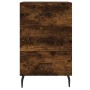 Engineered wood smoked oak bedside table 40x40x66 cm by , Nightstands - Ref: Foro24-827681, Price: 63,74 €, Discount: %