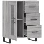 Aparador de madera de ingeniería gris Sonoma 69,5x34x90 cm de , Aparadores - Ref: Foro24-828074, Precio: 115,57 €