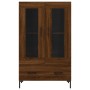 Tall engineered wood sideboard in brown oak 69.5x31x115 cm by , Sideboards - Ref: Foro24-828307, Price: 93,88 €, Discount: %