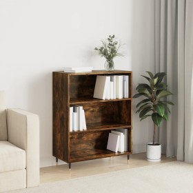 Estantería madera de ingeniería roble ahumado 69,5x32,5x90 cm de , Librerías y estanterías - Ref: Foro24-828345, Precio: 55,4...