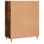 Engineered wood smoked oak bookshelf 69.5x32.5x90 cm by , Bookcases and shelves - Ref: Foro24-828345, Price: 55,47 €, Discoun...