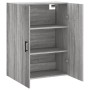 Armario de pared gris Sonoma 69,5x34x90 cm de , Aparadores - Ref: Foro24-828434, Precio: 73,46 €, Descuento: %
