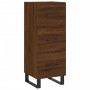 Engineered wood brown oak sideboard 34.5x34x90 cm by , Sideboards - Ref: Foro24-828635, Price: 78,57 €, Discount: %