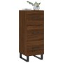 Engineered wood brown oak sideboard 34.5x34x90 cm by , Sideboards - Ref: Foro24-828635, Price: 78,57 €, Discount: %