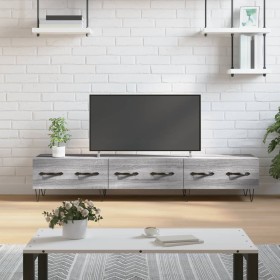 TV stand made of Sonoma gray engineered wood 150x36x30 cm by , TV Furniture - Ref: Foro24-829154, Price: 90,04 €, Discount: %