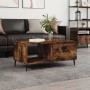 Mesa de centro madera contrachapada roble ahumado 90x50x40 cm de , Mesas de centro - Ref: Foro24-829233, Precio: 46,89 €, Des...