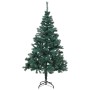 HI Árbol de Navidad con soporte de metal verde 180 cm