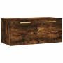 Wandschrank aus geräucherter Eichen-Ingenieurholz 80x36,5x35 cm. von , Schließfächer und Lagerschränke - Ref: Foro24-830065, ...