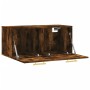 Wandschrank aus geräucherter Eichen-Ingenieurholz 80x36,5x35 cm. von , Schließfächer und Lagerschränke - Ref: Foro24-830065, ...