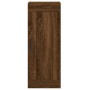 Engineered wood brown oak wall cabinet 34.5x34x90 cm by , Sideboards - Ref: Foro24-830515, Price: 55,28 €, Discount: %