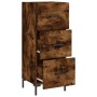 Engineered wood smoked oak sideboard 34.5x34x90 cm by , Sideboards - Ref: Foro24-828609, Price: 75,75 €, Discount: %