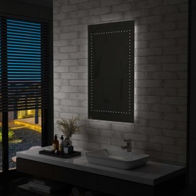 Badezimmerspiegel mit LED-Beleuchtung 60x100 cm von , Spiegel - Ref: Foro24-144713, Preis: 78,98 €, Rabatt: %
