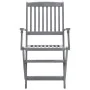 Folding garden chairs 4 pcs cushions solid acacia wood by vidaXL, Garden chairs - Ref: Foro24-3064528, Price: 184,19 €, Disco...