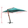 Schwimmender Sonnenschirm Melia grün 300x400 cm von , Sonnenschirme - Ref: Foro24-40079, Preis: 258,27 €, Rabatt: %