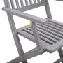 Folding garden chairs 4 pcs cushions solid acacia wood by vidaXL, Garden chairs - Ref: Foro24-3064528, Price: 184,19 €, Disco...