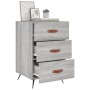 Bedside table made of gray Sonoma engineered wood, 40x40x66 cm. by , Nightstands - Ref: Foro24-827634, Price: 61,88 €, Discou...