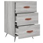 Bedside table made of gray Sonoma engineered wood, 40x40x66 cm. by , Nightstands - Ref: Foro24-827634, Price: 61,88 €, Discou...