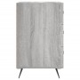 Bedside table made of gray Sonoma engineered wood, 40x40x66 cm. by , Nightstands - Ref: Foro24-827634, Price: 61,88 €, Discou...