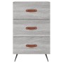 Bedside table made of gray Sonoma engineered wood, 40x40x66 cm. by , Nightstands - Ref: Foro24-827634, Price: 61,88 €, Discou...