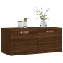 Wandschrank aus braunem Eichenholz 80x36,5x35 cm. von , Schließfächer und Lagerschränke - Ref: Foro24-830059, Preis: 32,80 €,...