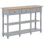 Gray MDF console table 120x30x76 cm by , Side tables - Ref: Foro24-280017, Price: 153,27 €, Discount: %