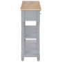 Gray MDF console table 120x30x76 cm by , Side tables - Ref: Foro24-280017, Price: 153,27 €, Discount: %