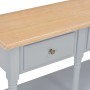 Gray MDF console table 120x30x76 cm by , Side tables - Ref: Foro24-280017, Price: 153,27 €, Discount: %
