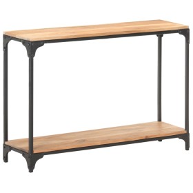 Solid acacia wood console table 110x30x75 cm by , Side tables - Ref: Foro24-320261, Price: 128,80 €, Discount: %