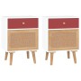 Nachttische 2 Stück aus weißem Sperrholz 40x30x55 cm von , Nachttische - Ref: Foro24-352143, Preis: 94,16 €, Rabatt: %