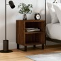 Engineered wood brown oak bedside table 40x30x50 cm by , Nightstands - Ref: Foro24-826810, Price: 38,82 €, Discount: %