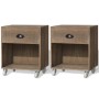 Braune Nachttische, 2 Stück Massivholz von , Nachttische - Ref: Foro24-243162, Preis: 110,93 €, Rabatt: %