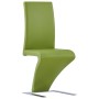 Esstischstühle im Zickzack-Design, 2 Stück, aus grünem Kunstleder. von , Essstühle - Ref: Foro24-281898, Preis: 226,98 €, Rab...