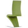 Zigzag-shaped dining chairs 2 units synthetic leather green by , dining chairs - Ref: Foro24-281898, Price: 226,88 €, Discoun...