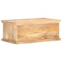 Solid mango wood coffee table with natural cane, 90x50x35 cm by , Coffee table - Ref: Foro24-289089, Price: 224,02 €, Discoun...