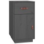 Massiver Schreibtischschrank aus grauer Kiefer 40x50x75 cm von , Schließfächer und Lagerschränke - Ref: Foro24-820099, Preis:...