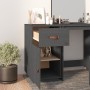 Solid pine wood desk cabinet in gray, 40x50x75 cm by , Lockers and storage cabinets - Ref: Foro24-820099, Price: 104,74 €, Di...