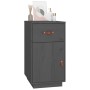 Massiver Schreibtischschrank aus grauer Kiefer 40x50x75 cm von , Schließfächer und Lagerschränke - Ref: Foro24-820099, Preis:...