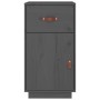 Massiver Schreibtischschrank aus grauer Kiefer 40x50x75 cm von , Schließfächer und Lagerschränke - Ref: Foro24-820099, Preis:...