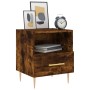 Engineered smoked oak wood bedside table 40x35x47.5 cm by , Nightstands - Ref: Foro24-827414, Price: 41,78 €, Discount: %