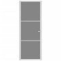 Puerta interior vidrio EGS y aluminio blanco 76x201,5 cm de , Puertas para el hogar - Ref: Foro24-350584, Precio: 194,40 €, D...